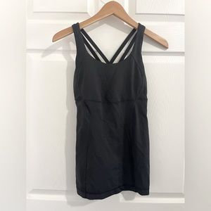 EUC Lululemon Black Strappy Back Tank.